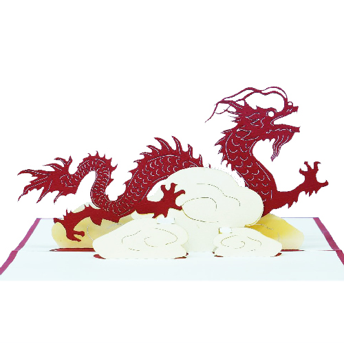 AM03 Buy Wholesale Retail 3d Pop Up Greeting Cards 3d Foldable Customize Birthday Animal Dragon Pop Up Card (1)