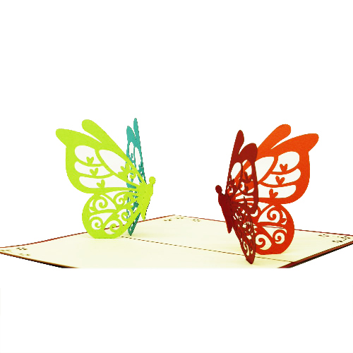 AM07 Buy Wholesale Retail 3d Pop Up Greeting Cards 3d Foldable Customize Birthday Animal Butterflies Pop Up Card (5)