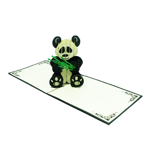 AM11 Buy Wholesale Retail 3d Pop Up Greeting Cards 3d Foldable Customize Birthday Animal Panda Pop Up Card (7)
