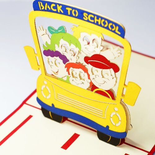 BAS01 Buy Wholesale Retail 3d Pop Up Greeting Cards 3d Foldable Customize Back to School Pop Up Card (1)