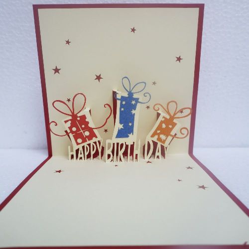 BD02 Buy Wholesale Retail 3d Pop Up Greeting Cards 3d Foldable Customize Birthday Present Pop Up Card (3)