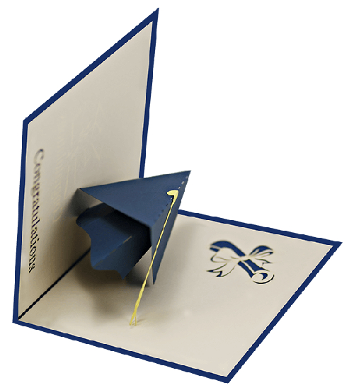 CG01 Buy Custom 3d Pop Up Greeting Cards Congratulations day 3d Foldable Personalized Graduation Pop Up Card (3)