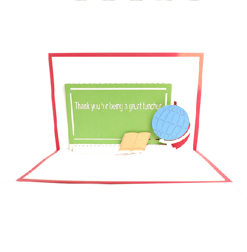 CG13 Buy 3d Pop Up Greeting Cards Congratulations day 3d Foldable Teacher Day Pop Up Card (1)