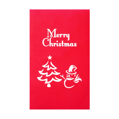 CM04 Buy Wholesale Retail 3d Pop Up Greeting Cards 3d Foldable Customize Christmas Pop Up Card Snowman (1)
