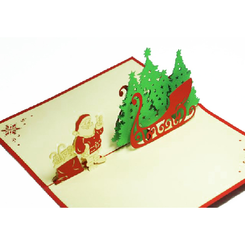 CM14 Buy Wholesale Retail 3d Pop Up Greeting Cards 3d Foldable Customize Christmas Pop Up Card (4)
