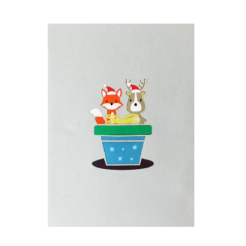 CM31 Buy Wholesale Retail 3d Pop Up Greeting Cards 3d Foldable Customize Christmas Box Pop Up Card Noel (1)