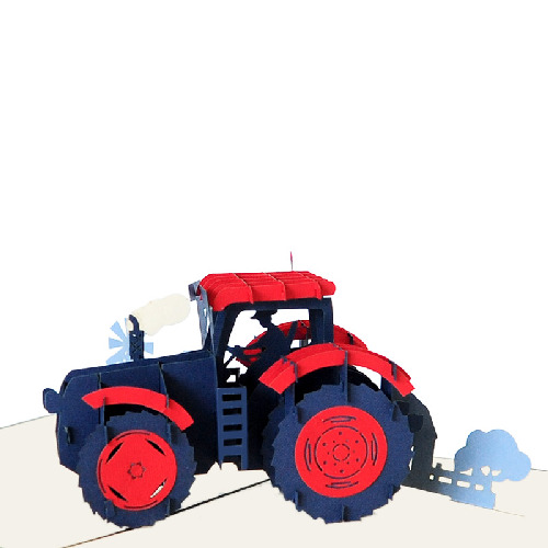 FA03 Buy Farthers Day pop up greeting Cards For Your Dad Tractor (1)
