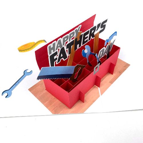 FA04 Buy Farthers Day pop up greeting Cards For Your Dad Tool Box (2)