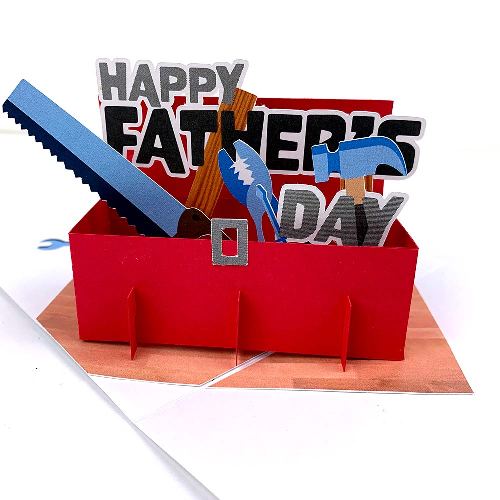 FA04 Buy Farthers Day pop up greeting Cards For Your Dad Tool Box (3)