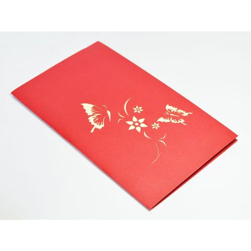 FL01 Buy Custom 3d Pop Up Greeting Cards Thank you 3d Foldable Vanlentine Love Pop Up Card Flower (2)