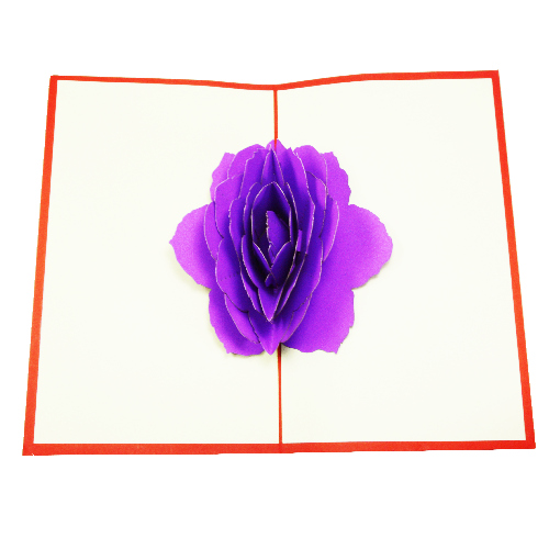 FL17 Buy Custom 3d Pop Up Greeting Cards Thank you 3d Foldable Vanlentine Love Pop Up Card Personalized Motherdays Rose (3)