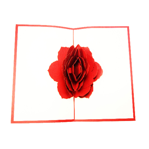 FL17 Buy Custom 3d Pop Up Greeting Cards Thank you 3d Foldable Vanlentine Love Pop Up Card Personalized Motherdays Rose (4)