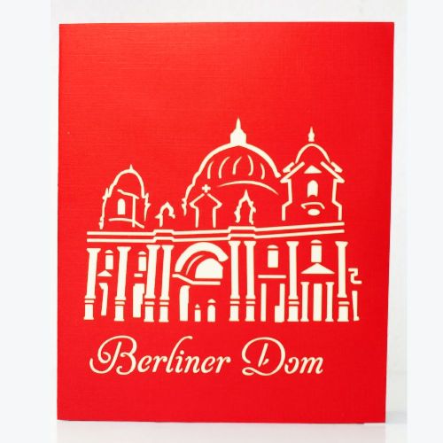 FM06 Buy 3d Pop Up Greeting Cards Famous Construction & Landscape 3d Foldable Pop Up Card Berlin Dom (4)
