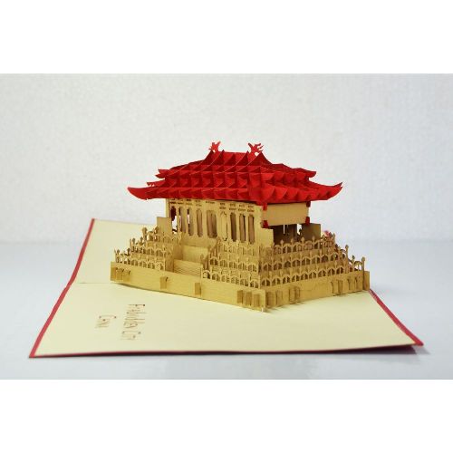 FM23 Buy 3d Pop Up Greeting Cards Famous Construction & Landscape 3d Foldable Pop Up Card Forbidden Palace China (6)