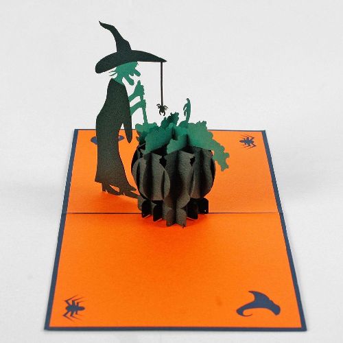 HAL01 Buy Custom 3d Pop Up Greeting Cards Haloween 3d Foldable Personalized Pop Up Card (1)