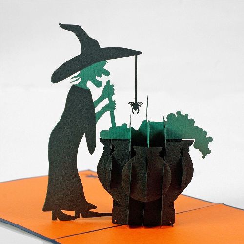 HAL01 Buy Custom 3d Pop Up Greeting Cards Haloween 3d Foldable Personalized Pop Up Card (2)
