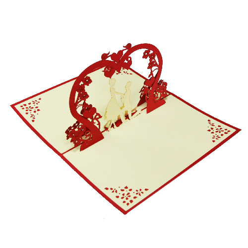 LW13 Buy Custom 3d Pop Up Greeting Cards Love 3d Foldable Personalized Valentine Pop Up Card Wedding Invitation (1)