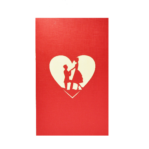 LW13 Buy Custom 3d Pop Up Greeting Cards Love 3d Foldable Personalized Valentine Pop Up Card Wedding Invitation (2)