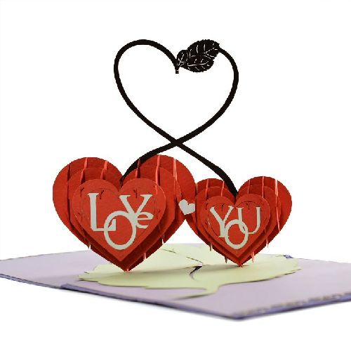 custom 3d pop up valentine cards