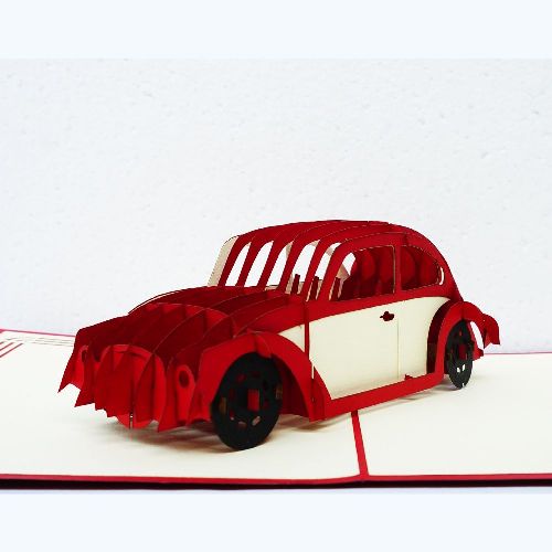 MA03 Buy 3d Pop Up Greeting Cards Mniature 3d Foldable Pop Up Card Volwagen (1)
