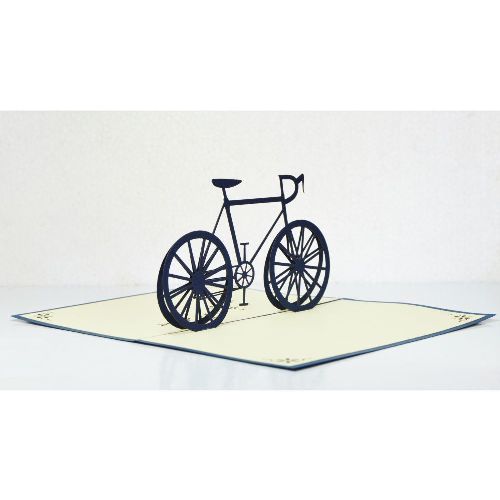 MA05 Buy 3d Pop Up Greeting Cards Mniature 3d Foldable Pop Up Card Bicycle (4)