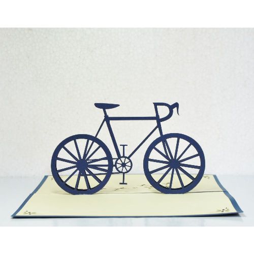 MA05 Buy 3d Pop Up Greeting Cards Mniature 3d Foldable Pop Up Card Bicycle (5)