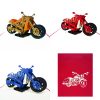 MA07 Buy 3d Pop Up Greeting Cards Mniature 3d Foldable Sport Pop Up Card Harley Motor (6)