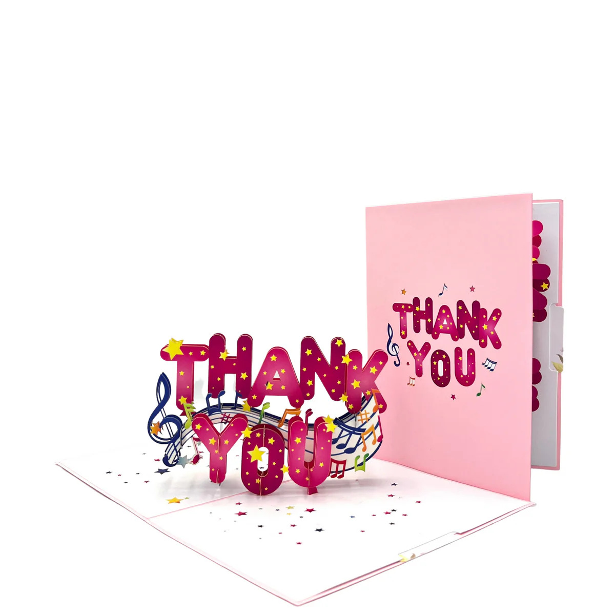 worldpopcards colorful thank you text pop up thank you cards