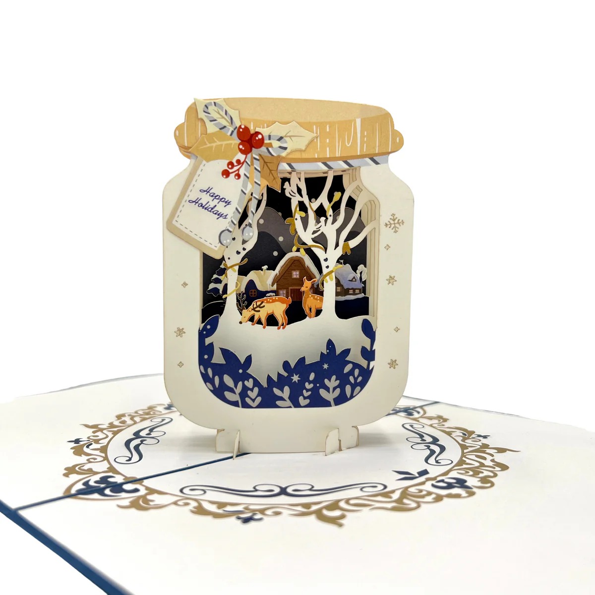worldpopcards christmas jar for 3d pop up greeting cards 1