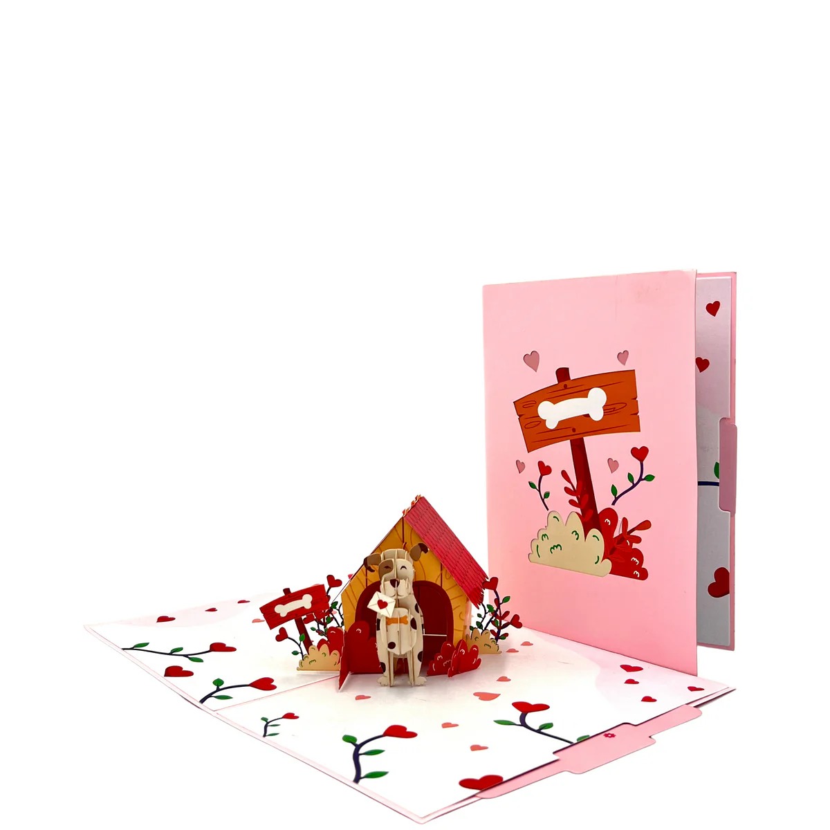from dog with love for 3d pop up animal card