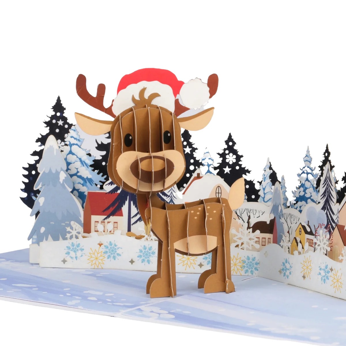 worldpopcards adorable reindeer for 3d pop up christmas cards 1